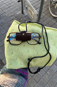 Kate Sheridan Date Leather Glasses Lanyard