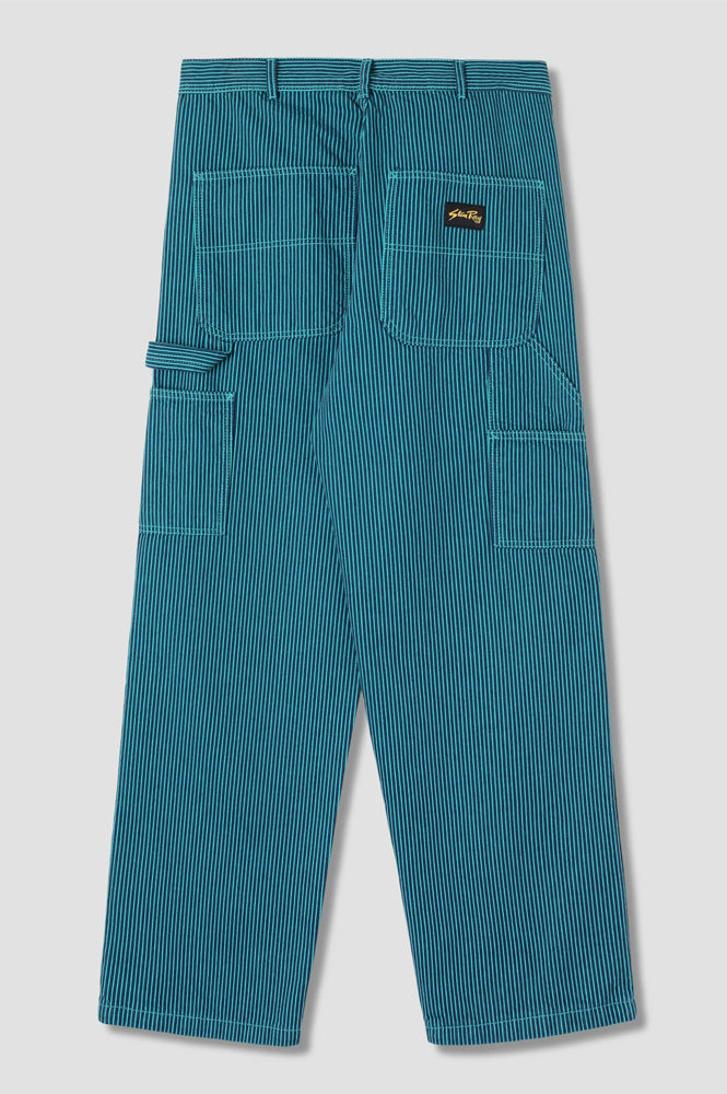 Stan Ray Blue & Teal Hickory Big Job Painter Trousers - The Mercantile London