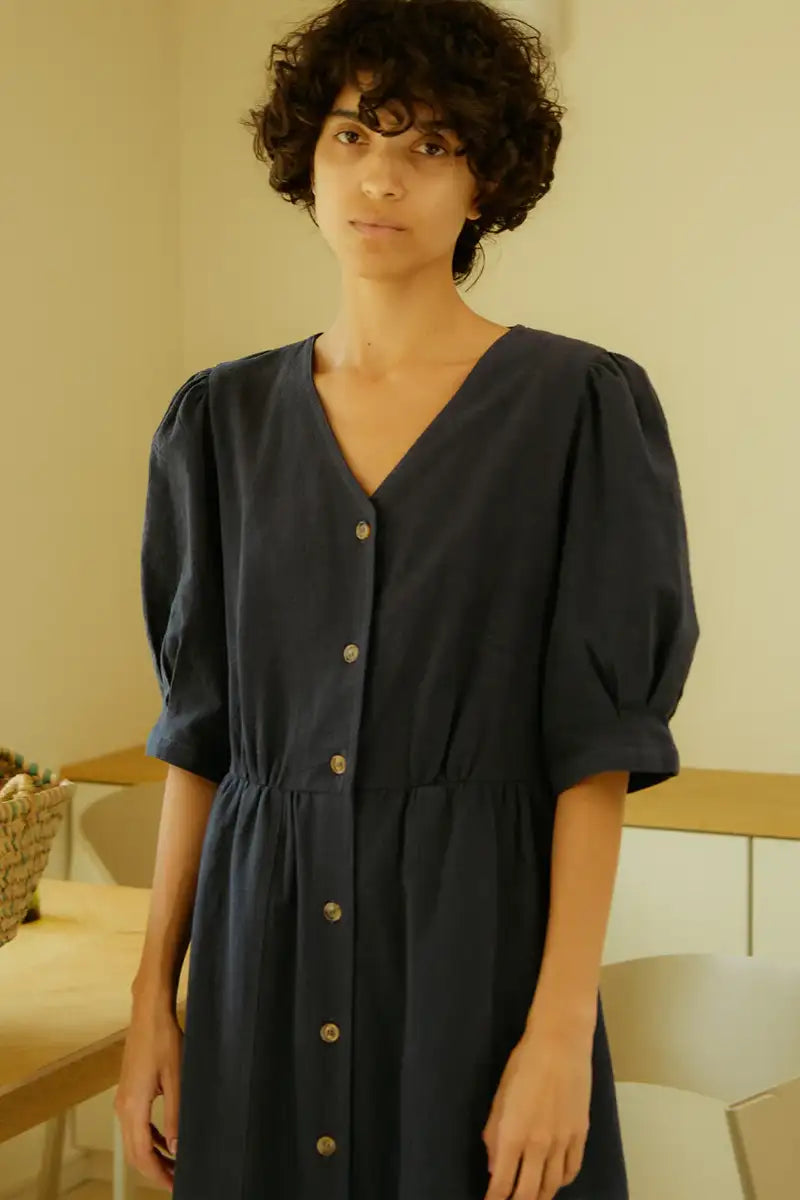 L.F. Markey Lowry Navy Dress - The Mercantile London