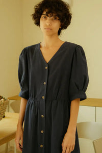L.F. Markey Lowry Navy Dress - The Mercantile London