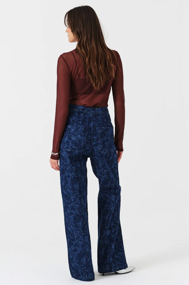 Seventy + Mochi Margot Baroque Nightfall Jeans - The Mercantile London