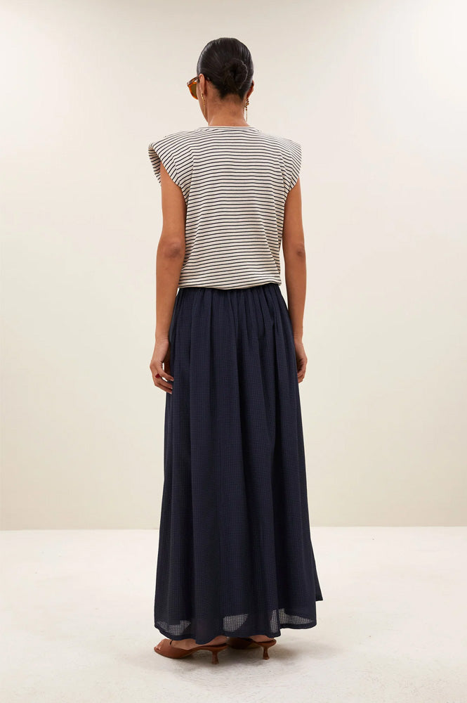 By-Bar Reva Navy Skirt - The Mercantile London