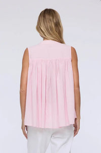 Charlie Joe Naoko Pink Sleeveless Shirt - The Mercantile London