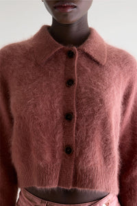 Bellerose Datco Mahogany Angora-Blend Cardigan
