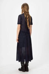 Nué Notes Belgrade Navy Skirt - The Mercantile London