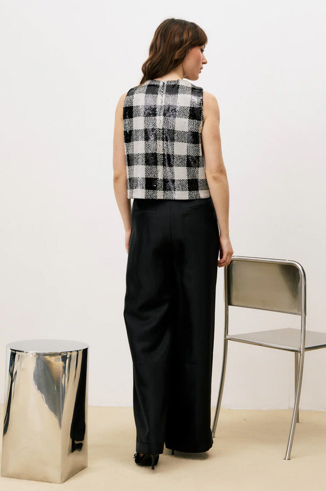 FRNCH Donna Checkered Top - The Mercantile London