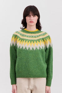 Howlin' Broken Flowers Mossy Knitted Jumper - The Mercantile London