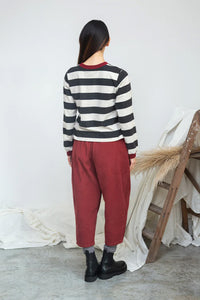 Beaumont Organic Cedar Burgundy Corduroy Trousers - The Mercantile London