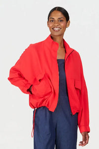 Komodo Koko Coral Tencel Linen Jacket - The Mercantile London