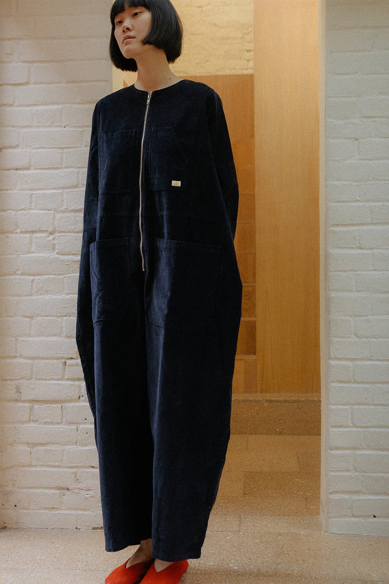 L.F. Markey Mega Navy Corduroy Boilersuit