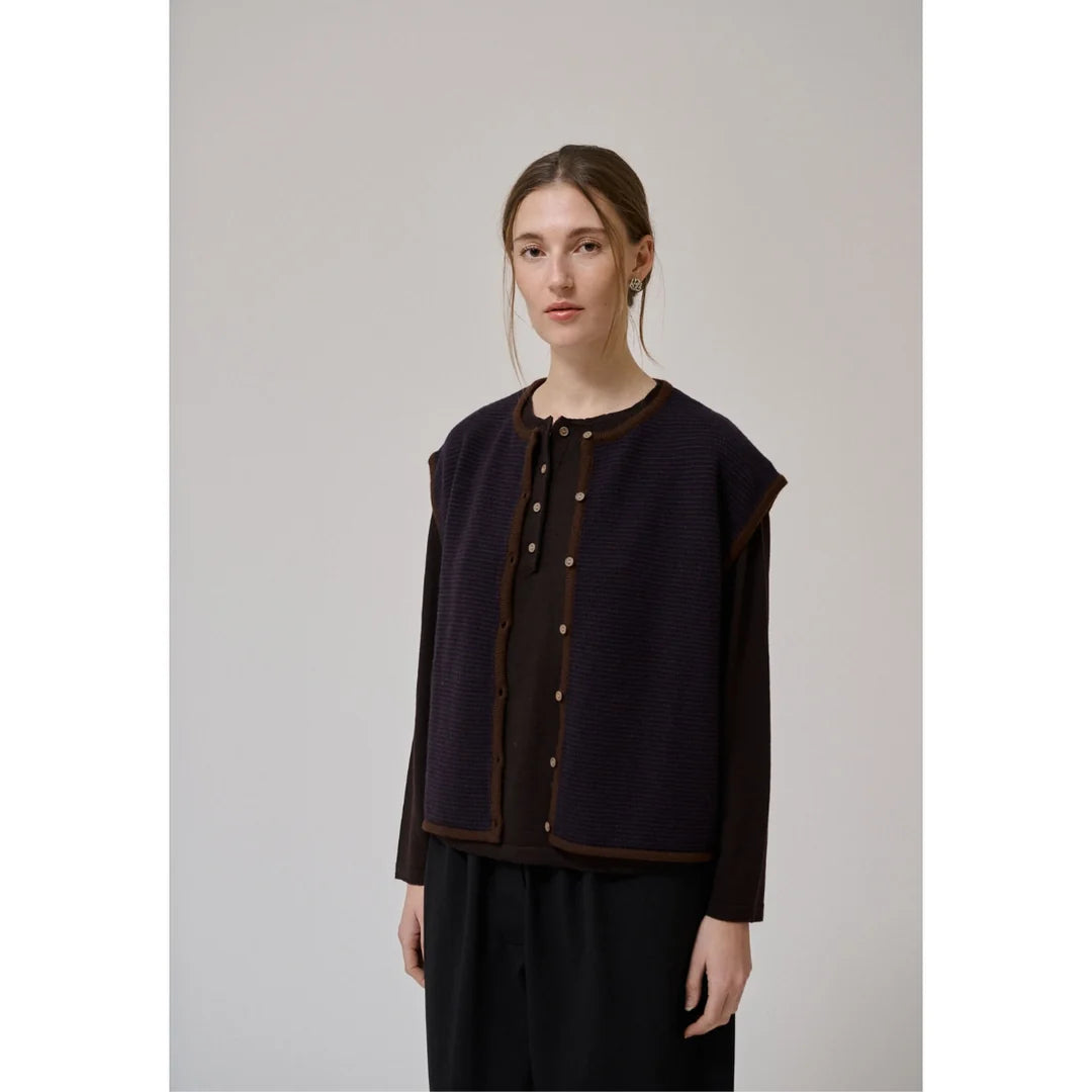 Anne Mi Aya Demitasse Knit Waistcoat