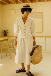 L.F. Markey Lowry Ecru Top - The Mercantile London