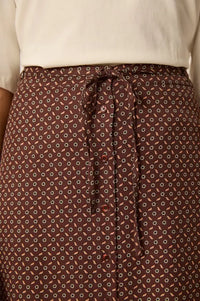 Des Petits Hauts Valette Floral Midi Skirt