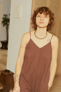 L.F. Markey Tineke Chocolate Jumpsuit