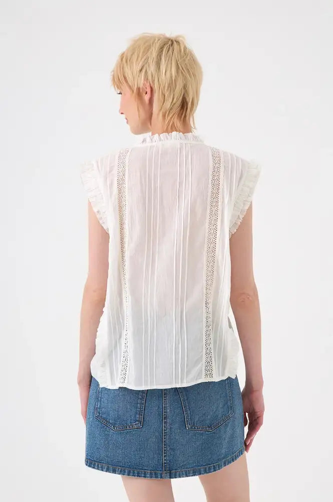 Chicosoleil Sophia Pastel Flowers Blouse - The Mercantile London