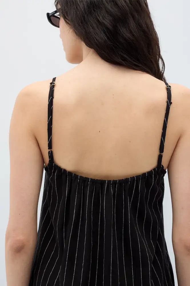 Rita Row Trena Black Stripe Dress - The Mercantile London