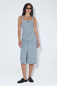 Dr Denim Nia Dress Drift Light Retro - The Mercantile London