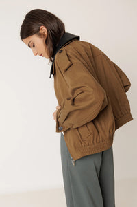 Indi & Cold Brown Bomber Jacket - The Mercantile London