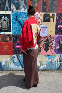 Frankie. Red Floral Bouquet M Jacket