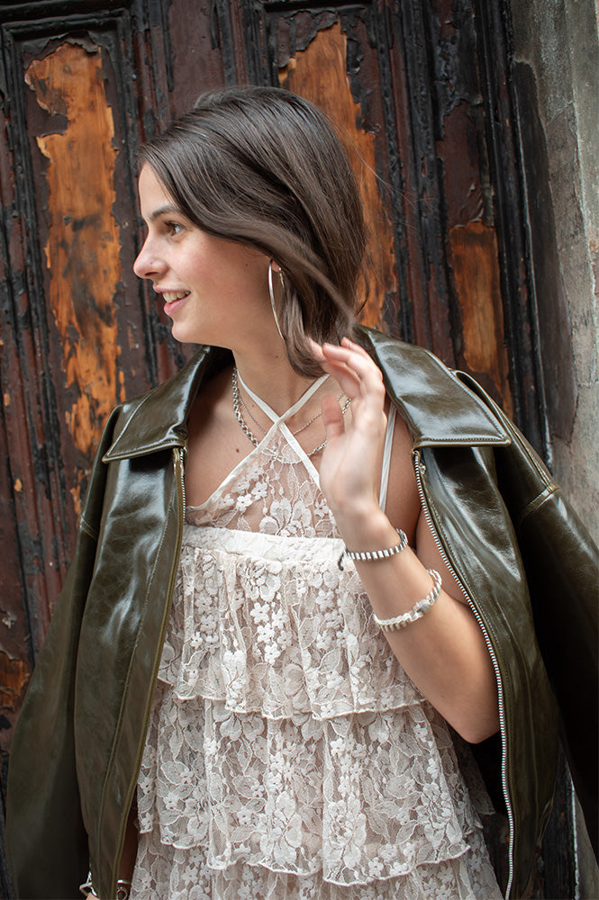 Baum Und Pferdgarten Annelise Lace Tiered Dress - The Mercantile London