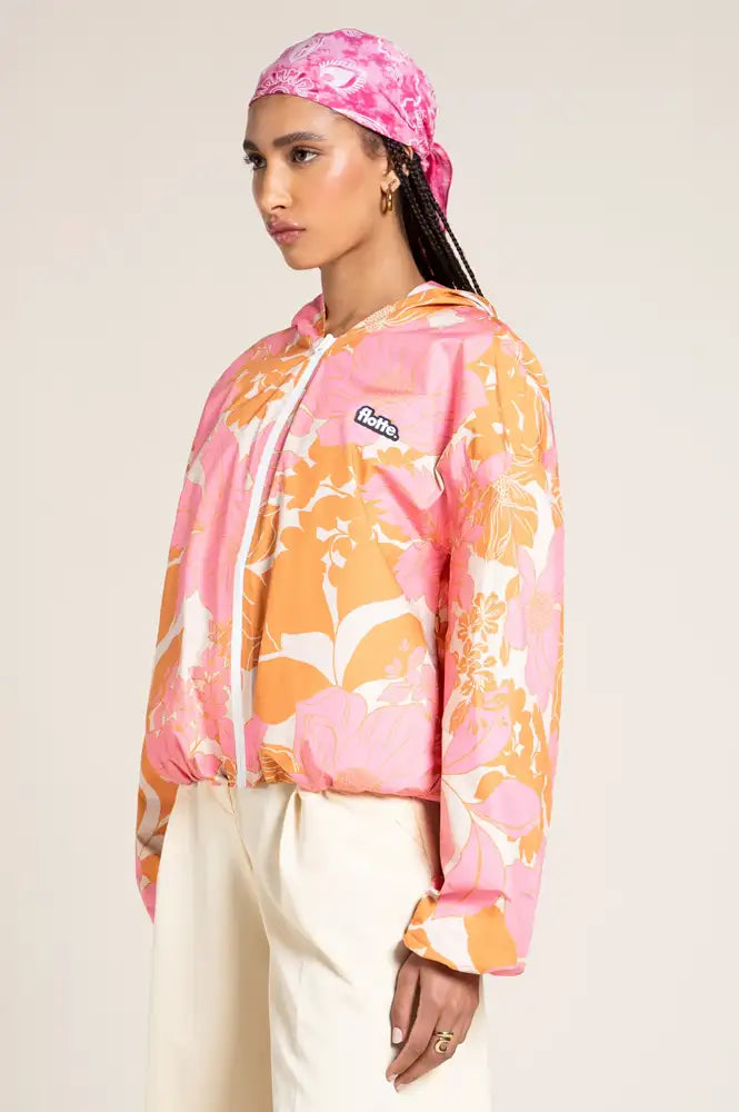 Flotte Darius Sunset Bloom Waterproof Bomber Jacket - The Mercantile London