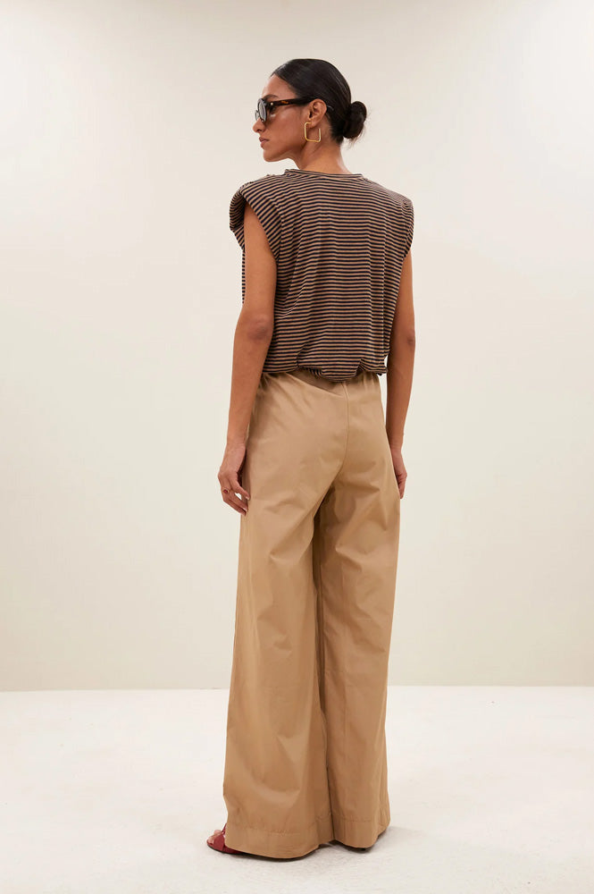 By-Bar Nilou Tannin Stripe Jersey Top - The Mercantile London