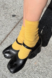Le Bon Shoppe Bistro Yellow Trouser Socks
