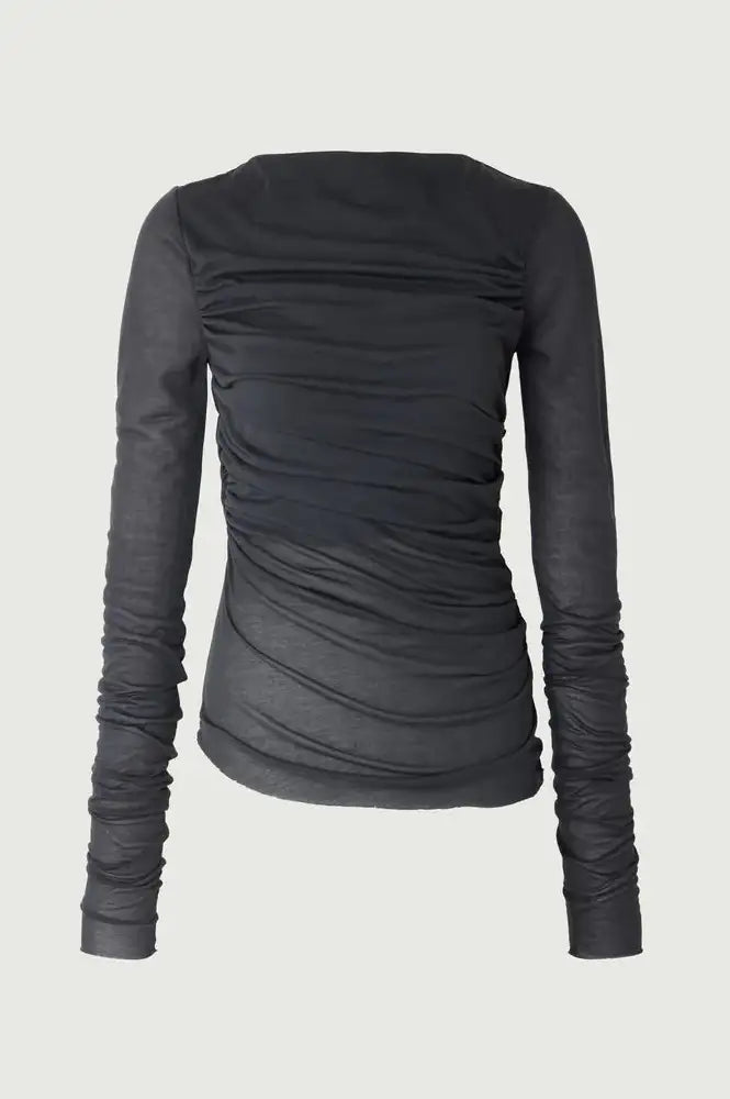 Soeur Gaia Blue Grey Slinky Top - The Mercantile London
