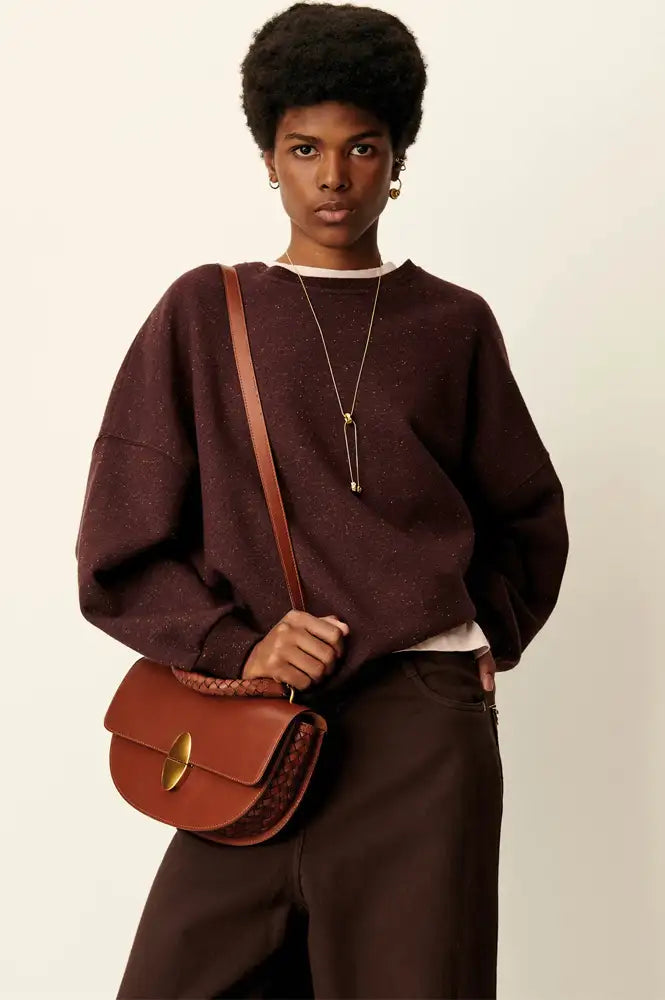 Sessùn Chebbi Ganache Oversized Sweatshirt