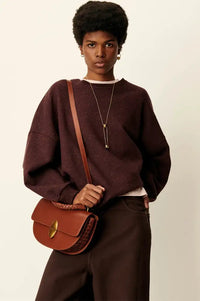 Sessùn Chebbi Ganache Oversized Sweatshirt