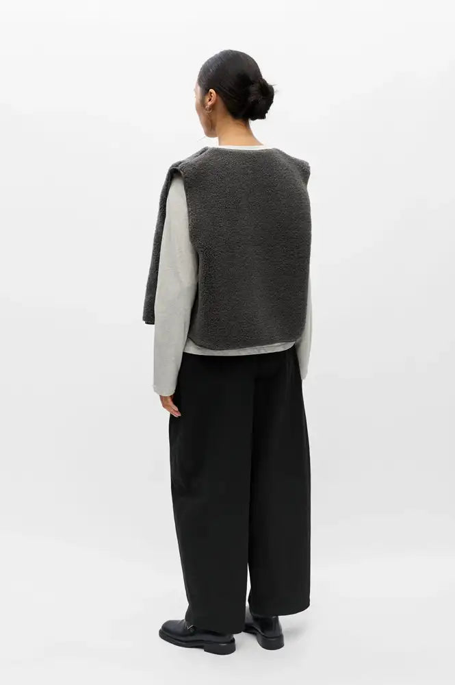 Object Ella Dark Grey Fleece Vest