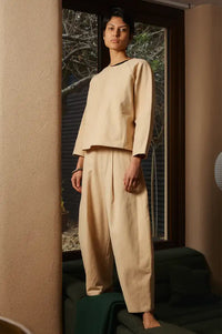L.F. Markey Mason Beige Trousers - The Mercantile London