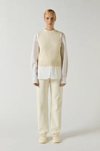 Soeur Namaste Ecru Knitted Vest - The Mercantile London