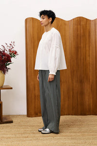 FRNCH Aster Green Moss Trousers - The Mercantile London