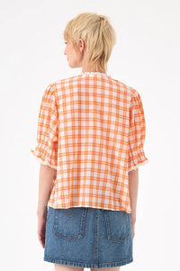 Chicosoleil Miro Bloom Check Ruffle Blouse - The Mercantile London