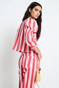 Sophie + Lucie Red Lantern Stripe Jacket - The Mercantile London
