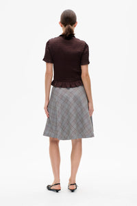 Baum Und Pferdgarten Simme Grey Check Skirt - The Mercantile London