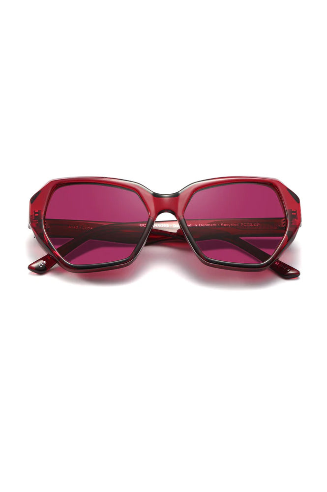 Eco Shades Lucia Red Sunglasses - The Mercantile London