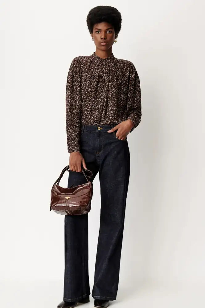 Sessùn Esperanzo Coffea Pianoroll Blouse