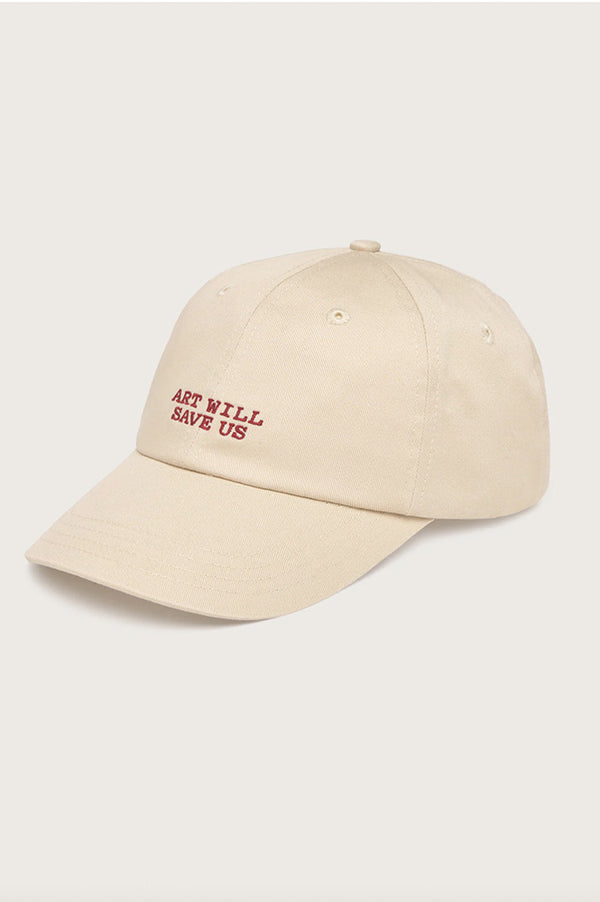 Thinking Mu 'Art Will Save Us' Ivory Cap - The Mercantile London
