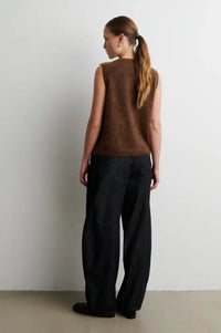 Second Female Brook Carafe Brown Knitted Vest