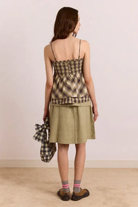 Damson Madder Azalea Cardamon Checked Cami Top