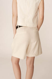 Grace & Mila Pascal Tailored Ecru Bermuda Shorts - The Mercantile London