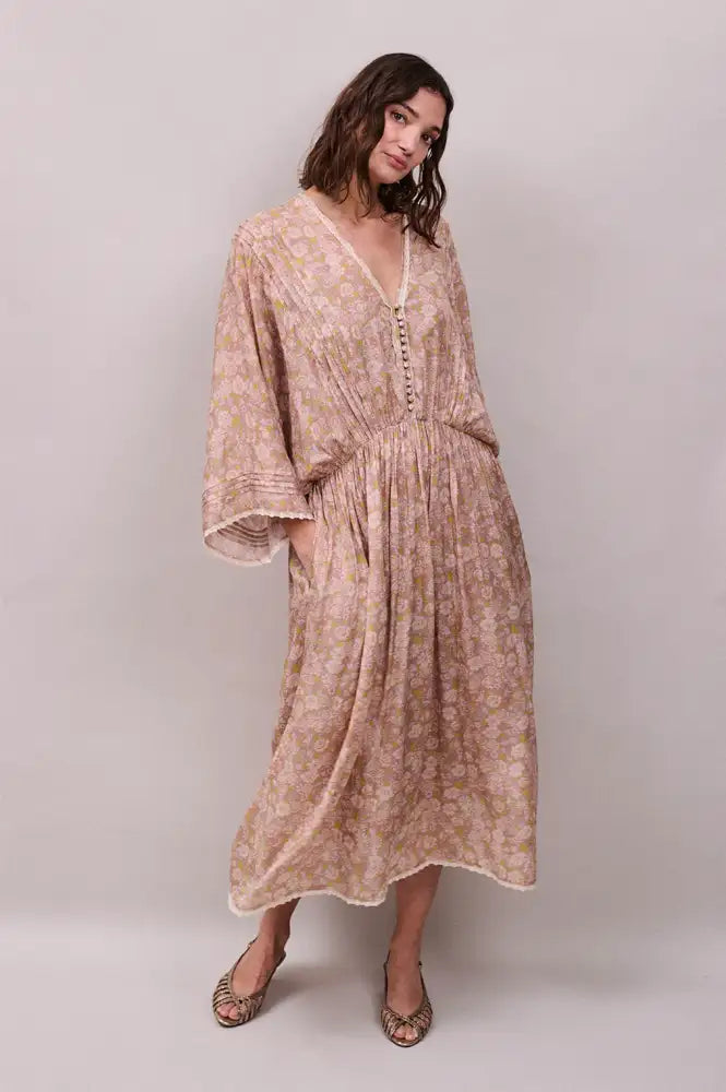 Faune Paloma Vintage Daisy Print Dress - The Mercantile London