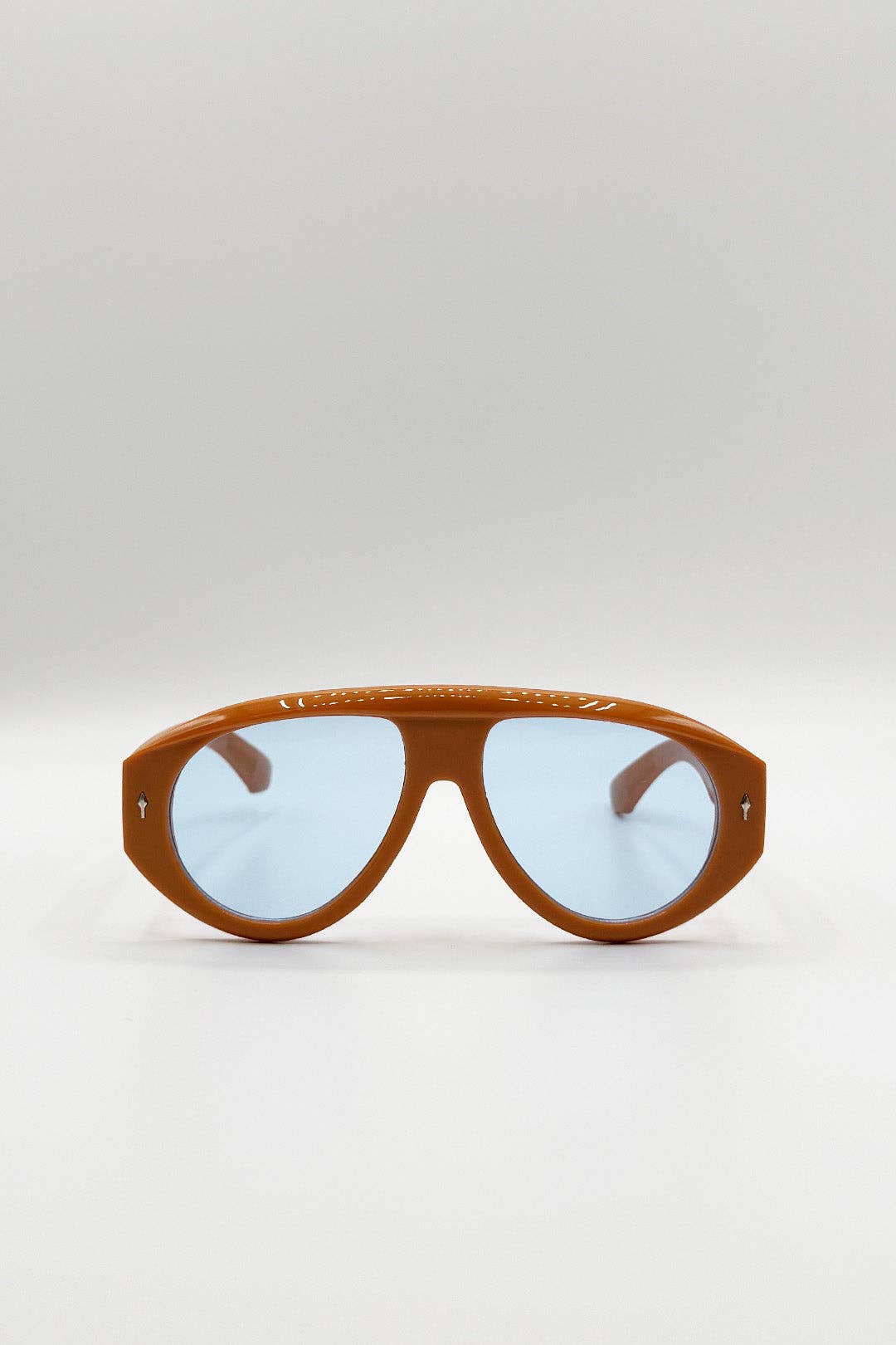 AFA Collective Bold Aviator Orange Sunglasses