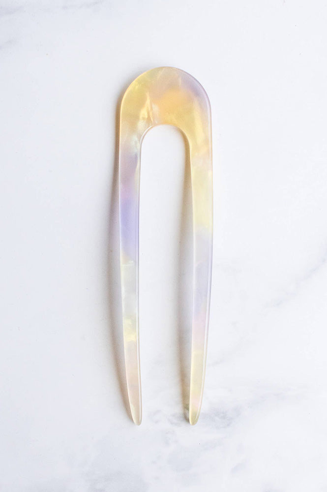 Tiepology Eco Lavender Pearl French Hair Pin