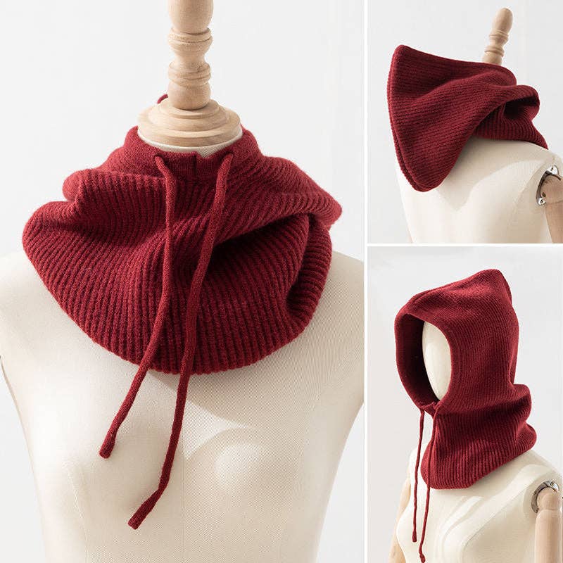 Mercantile Burgundy Drawstring Hood