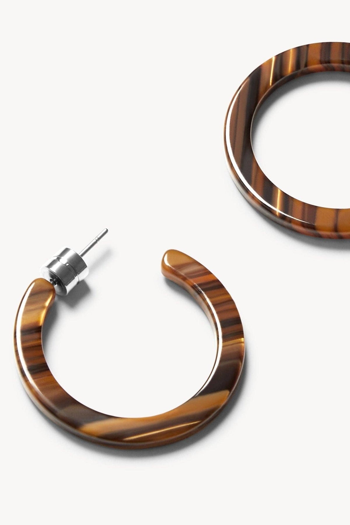 Machete Mini Hoops in Tiger's Eye RESIZE - The Mercantile London