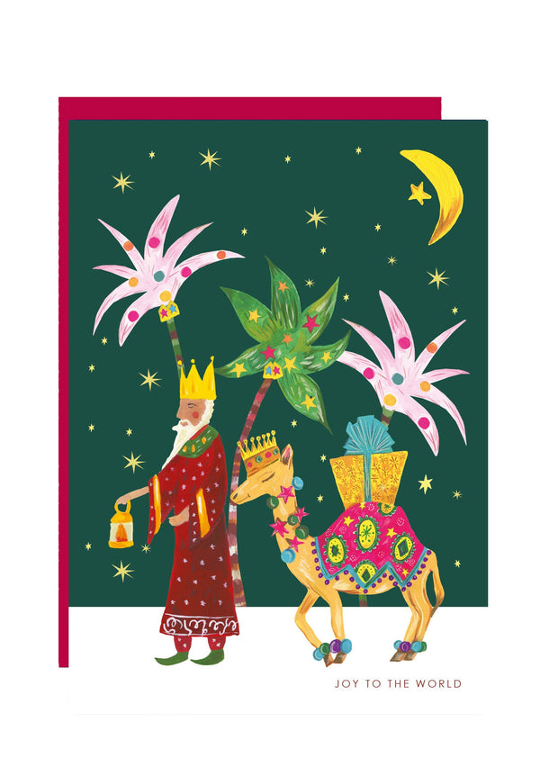 Hutch Cassidy Joy Wise Man and Camel Christmas Greetings Card - The Mercantile London