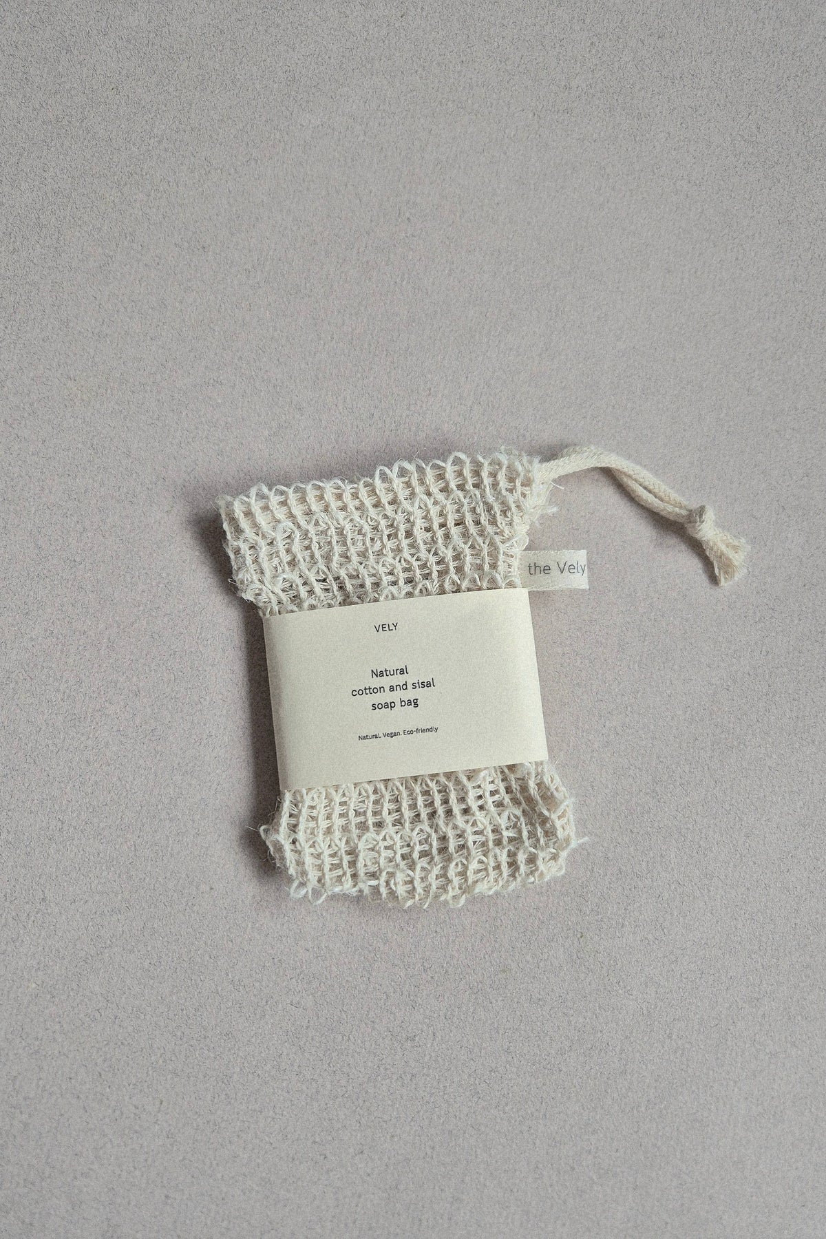 The Vely Soapery Natural Sisal and Cotton Soap Saver Bag - The Mercantile London